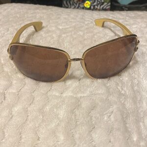 Gold chrome hearts sunglasses